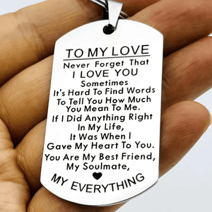 Planet Gates 1pc To My Love Keychain Gift For Husband Wife Anniversary Valentines Birthday Boyfriend Girlfriend Jewelry For Him Her Women Men