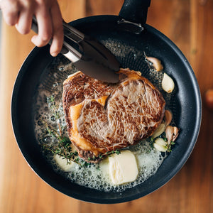 Planet Gates 1PC Tongs For Cooking, Kitchen Tongs With Silicone Tips, High Heat Resistant Locking Tongs, Heavy Duty, Great Grips, 7, 9, 30.48 Cm, Black