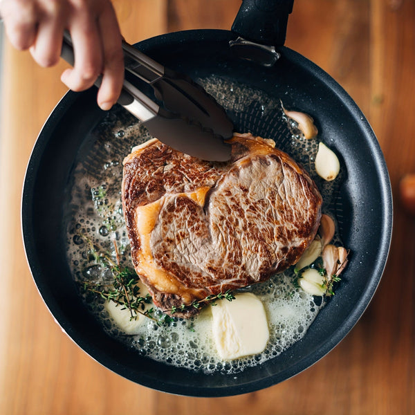 Planet Gates 1PC Tongs For Cooking, Kitchen Tongs With Silicone Tips, High Heat Resistant Locking Tongs, Heavy Duty, Great Grips, 7, 9, 30.48 Cm, Black