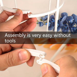 Planet Gates 1pc Tower Obelisk Garden Trellis Plant Support For Climbing Vines And Flowers Stands, White Lightweight Plant Tower, 109.22/143.0cm Tall