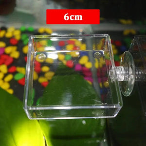 Planet Gates 1Pc Transparent Acrylic Shrimp Feeder Aquarium Feeding Bowl Fish Tank Feeder Tropical Fish Ratfish Round Tray Feeding Dish