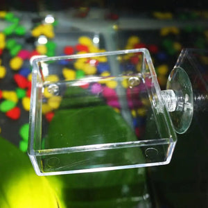 Planet Gates 1Pc Transparent Acrylic Shrimp Feeder Aquarium Feeding Bowl Fish Tank Feeder Tropical Fish Ratfish Round Tray Feeding Dish