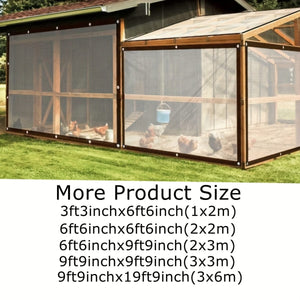 Planet Gates 1pc Transparent Tarp With Reinforced Gommets, Waterproof Tarpaulin Cover Enclosure For Greenhouse Balcony Garden Patio Porch Canopy Camping Outdoor Tent Cover