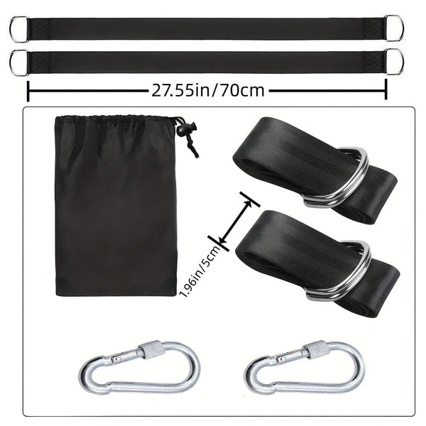 Planet Gates 1pc Tree Swing Sling Set Heavy Duty Camping Hammock Sling With Safety Latch And Carrying Bag Suitable For All Swing Types Outdoor Sling