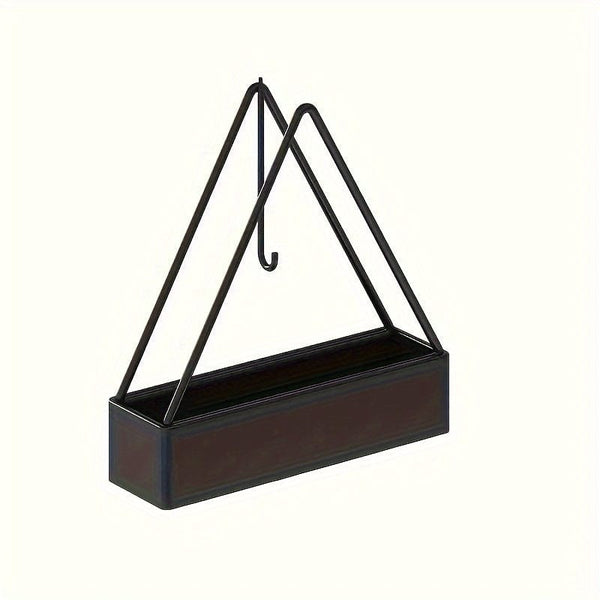 Planet Gates 1pc Triangular Mosquito Coil Holder, Minimalist Home Decor, Creative Triangular Iron Mosquito Coil Holder, Fireproof Sandalwood Ashtray For Home Office Hotel Use