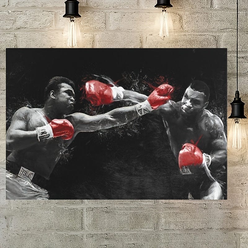 Planet Gates Picture 1 30.48x40.64cm Unframed 1pc Unframed Canvas Poster, Sport Art, Boxing Painting, Ideal Gift For Bedroom Living Room Corridor, Wall Art, Wall Decor, Winter Decor, Room Decoration