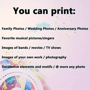 Planet Gates 1pc Unframed Personalized Canvas Picture, Custom Canvas Print Poster Large Size Your Photo Oil Painting on Canvas Wall Art Decor Picture For Family/Pet/Lovers, Photo Prints