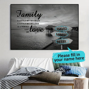 Planet Gates 1pc Unframed Personalized Family Names Canvas Poster Wall Art, Custom Name Street Sign Poster For Home Decor, Canvas Prints For Living Room Bedroom Kitchen Decor, Perfect Gift And Decoration