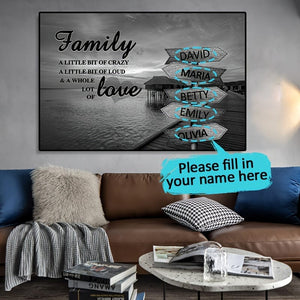 Planet Gates 1pc Unframed Personalized Family Names Canvas Poster Wall Art, Custom Name Street Sign Poster For Home Decor, Canvas Prints For Living Room Bedroom Kitchen Decor, Perfect Gift And Decoration