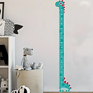 Planet Gates 1pc Unicorn Giraffe Dinosaur Height Wall Sticker - Creative Cartoon Measuring Height Sticker For Room And Home Decor - Self-Adhesive And Removable