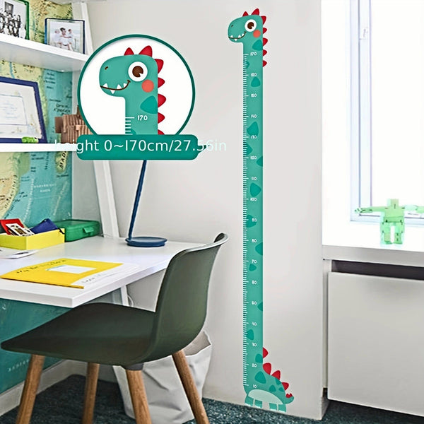 Planet Gates 1pc Unicorn Giraffe Dinosaur Height Wall Sticker - Creative Cartoon Measuring Height Sticker For Room And Home Decor - Self-Adhesive And Removable
