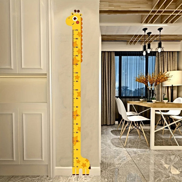 Planet Gates 1pc Unicorn Giraffe Dinosaur Height Wall Sticker - Creative Cartoon Measuring Height Sticker For Room And Home Decor - Self-Adhesive And Removable