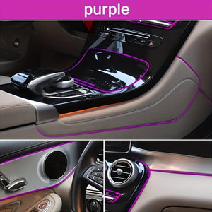 Planet Gates 1pc Universal Car Mold Decoration Flexible Strip 16ft/ 5m PVC With Interior Car Decoration Strip Dashboard Door Car Styling