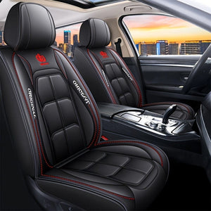 Planet Gates 1pc Universal Car Seat Covers PU Leather Seat Covers Cushion Car Seat Protector Mat For Sedan SUV Car Accessories (Only 1 Front Seat Cover)