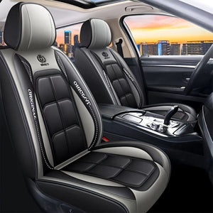 Planet Gates 1pc Universal Car Seat Covers PU Leather Seat Covers Cushion Car Seat Protector Mat For Sedan SUV Car Accessories (Only 1 Front Seat Cover)
