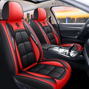 Planet Gates 1pc Universal Car Seat Covers PU Leather Seat Covers Cushion Car Seat Protector Mat For Sedan SUV Car Accessories (Only 1 Front Seat Cover)