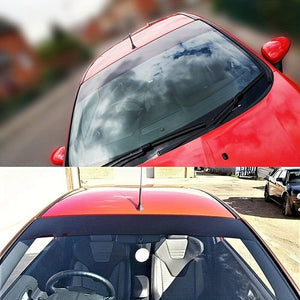 Planet Gates 1pc Universal Front And Rear Windshields With Black Sun Blocking Car Stickers, Sun Blocking And Harsh Wind Blocking Stickers, Car Stickers