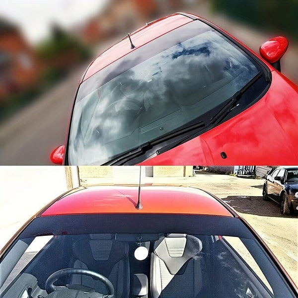 Planet Gates 1pc Universal Front And Rear Windshields With Black Sun Blocking Car Stickers, Sun Blocking And Harsh Wind Blocking Stickers, Car Stickers