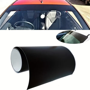 Planet Gates 1pc Universal Front And Rear Windshields With Black Sun Blocking Car Stickers, Sun Blocking And Harsh Wind Blocking Stickers, Car Stickers