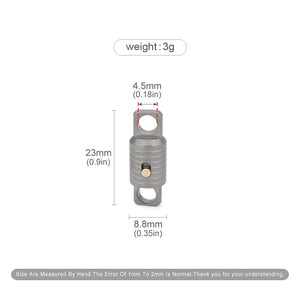 Planet Gates 1pc Universal Keychain With Locking Buckle Titanium Alloy Car Key Chain Buckle Outdoor EDC Tool