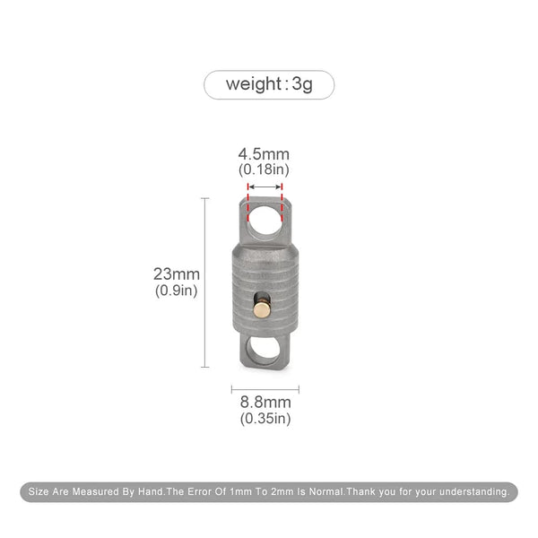 Planet Gates 1pc Universal Keychain With Locking Buckle Titanium Alloy Car Key Chain Buckle Outdoor EDC Tool