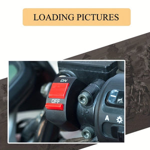 Planet Gates 1pc Universal Motorcycle Handlebar Switch 2.54cm2.54 / 2.54cm2 On/Off Button Connector For Scooter Motocross ATV 12V Headlight Switch Motorcycle Accessories