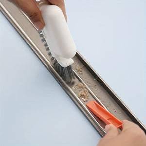 Planet Gates 1pc Universal Small Gap Cleaning Brush - Perfect For Door Tracks & Window Frames - Cleaning Supplies & Tools