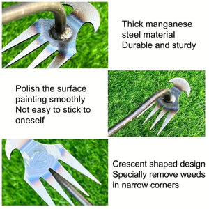 Planet Gates 1pc, Upgrade Your Garden With This Premium Manganese Steel Weeder Tool - Uproot Weeds With Ease, Garden Tool Supplies