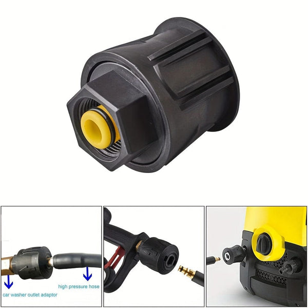 Planet Gates 1pc Upgrade Your Pressure Washer with 1pc High Pressure Quick-Fitting Adapter - Compatible with K2-K7 Series Hoses & M22 14mm Female Fitting