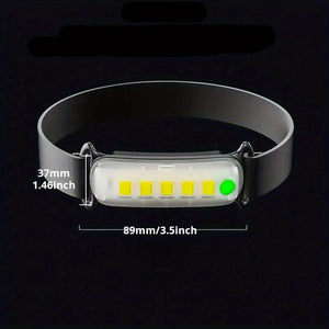 Planet Gates 1pc Upgraded Version Rechargeable Mini Headlamp USB Outdoor Fishing Lights Waterproof Camping Lamp Work Light