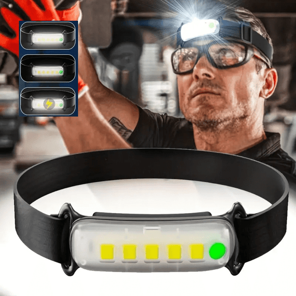 Planet Gates 1pc Upgraded Version Rechargeable Mini Headlamp USB Outdoor Fishing Lights Waterproof Camping Lamp Work Light