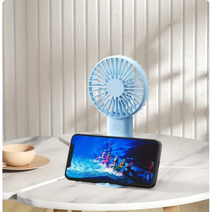 Planet Gates 1pc USB Handheld Mini Fan - Portable Electric Fan For Home, Office, And Travel - Rechargeable Battery Operated - Quiet And Powerful Cooling