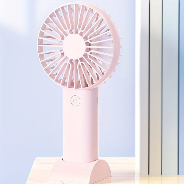 Planet Gates 1pc USB Handheld Mini Fan - Portable Electric Fan For Home, Office, And Travel - Rechargeable Battery Operated - Quiet And Powerful Cooling