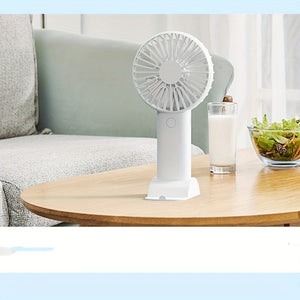 Planet Gates 1pc USB Handheld Mini Fan - Portable Electric Fan For Home, Office, And Travel - Rechargeable Battery Operated - Quiet And Powerful Cooling