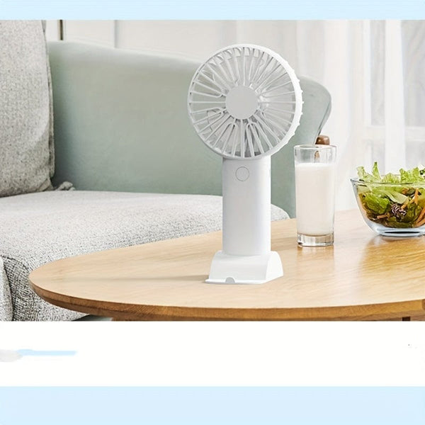 Planet Gates 1pc USB Handheld Mini Fan - Portable Electric Fan For Home, Office, And Travel - Rechargeable Battery Operated - Quiet And Powerful Cooling