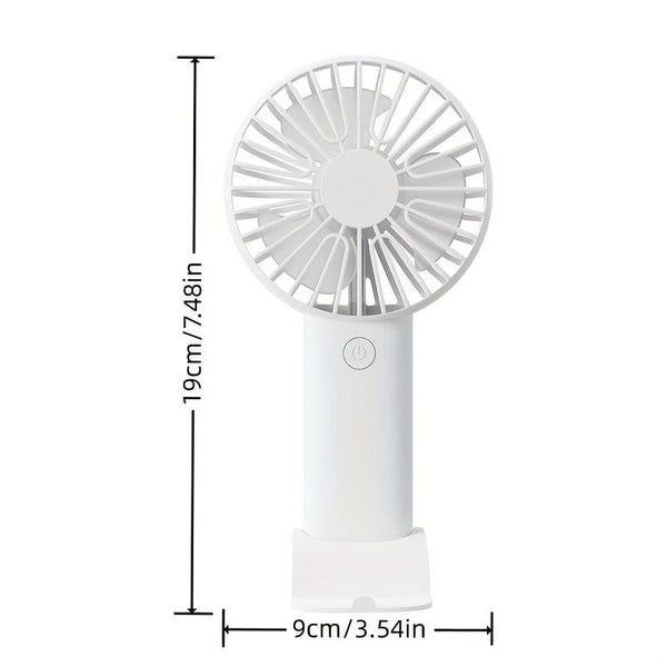 Planet Gates 1pc USB Handheld Mini Fan - Portable Electric Fan For Home, Office, And Travel - Rechargeable Battery Operated - Quiet And Powerful Cooling