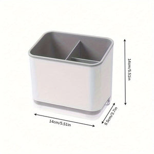 Planet Gates 1pc Utensil Holder, Cutlery Drainer Sink Caddy, Chopsticks Holder Spoon Chopsticks Fork Drain Rack, Basket Storage Holder Organizer, Compartment Box, Kitchen Storage Items