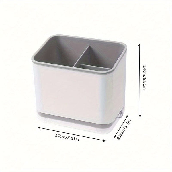 Planet Gates 1pc Utensil Holder, Cutlery Drainer Sink Caddy, Chopsticks Holder Spoon Chopsticks Fork Drain Rack, Basket Storage Holder Organizer, Compartment Box, Kitchen Storage Items