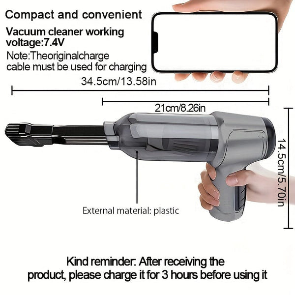 Planet Gates 1pc Vacuum Cleaner, High Suction Handheld Wireless VacuumCleaner, Compressed Air Dust Collector For Office KeyboardCleaner, Car Mini Vacuum Cleaner