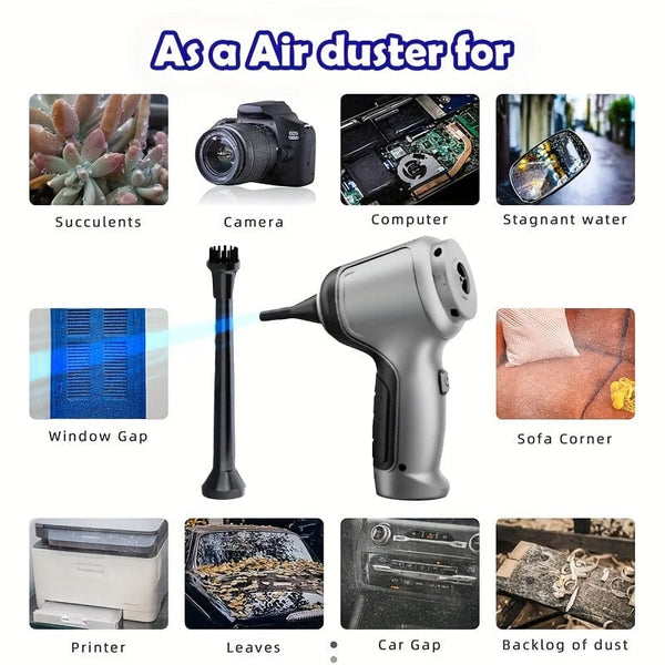 Planet Gates 1pc Vacuum Cleaner, High Suction Handheld Wireless VacuumCleaner, Compressed Air Dust Collector For Office KeyboardCleaner, Car Mini Vacuum Cleaner