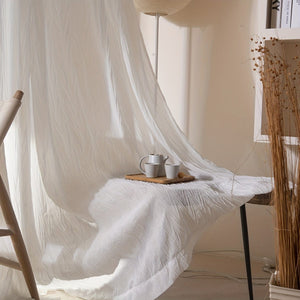 Planet Gates 1pc Velvet Window Sheer Curtain Suitable For Living Room, Bedroom, Kitchen, Bathroom, Home Decor, Room Decor