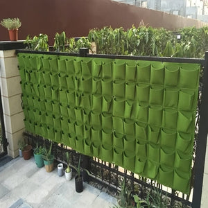 Planet Gates 1pc Vertical Wall Garden Planter, Wall Hanging Planting Plant Grow Bags For Garden Indoor Outdoor Green