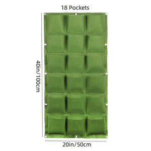 Planet Gates 1pc Vertical Wall Garden Planter, Wall Hanging Planting Plant Grow Bags For Garden Indoor Outdoor Green