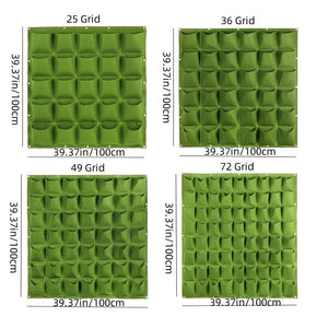 Planet Gates 1pc Vertical Wall Garden Planter, Wall Hanging Planting Plant Grow Bags For Garden Indoor Outdoor Green