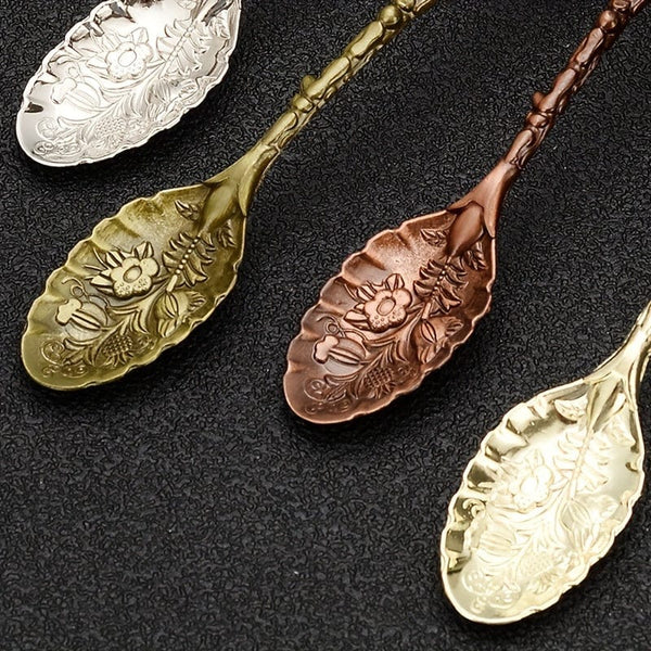 Planet Gates 1pc Vintage Style Coffee Spoon, Dessert Spoon, Ice Cream Spoon
