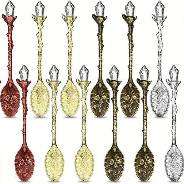 Planet Gates 1pc Vintage Style Coffee Spoon, Dessert Spoon, Ice Cream Spoon