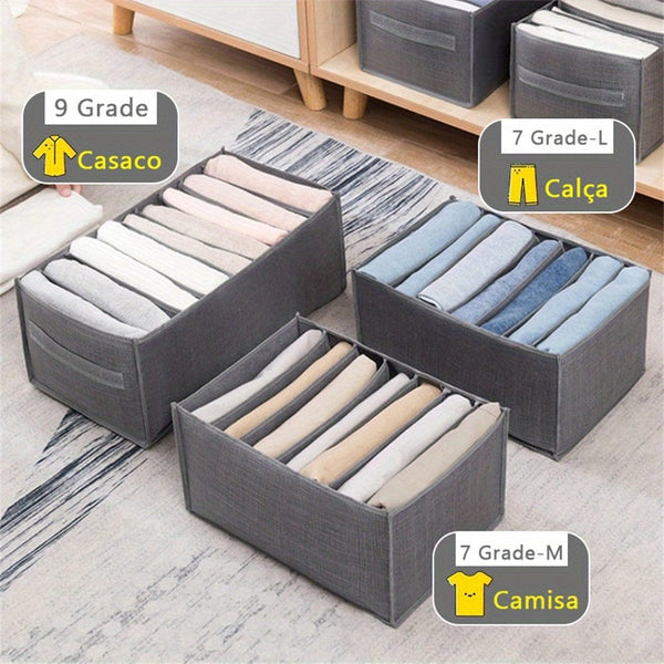 Planet Gates 1pc Wardrobe Drawer Clothes Organizer, Trousers Clothes Jeans Storage Box, Wardrobe Clothes Organizer Case, Underwear Bras Socks Sorting Box, Bedroom Accessories