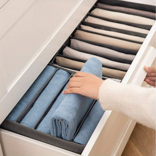 Planet Gates 1pc Wardrobe Drawer Clothes Organizer, Trousers Clothes Jeans Storage Box, Wardrobe Clothes Organizer Case, Underwear Bras Socks Sorting Box, Bedroom Accessories