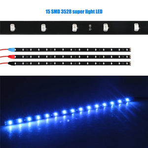 Planet Gates 1PC Waterproof DC 12V Motor LED Strip SMD Underbody Decorative strip Light For Car Motorcycle Beautiful Decorative Soft Lights