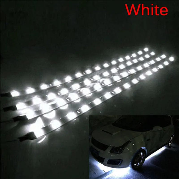 Planet Gates 1PC Waterproof DC 12V Motor LED Strip SMD Underbody Decorative strip Light For Car Motorcycle Beautiful Decorative Soft Lights